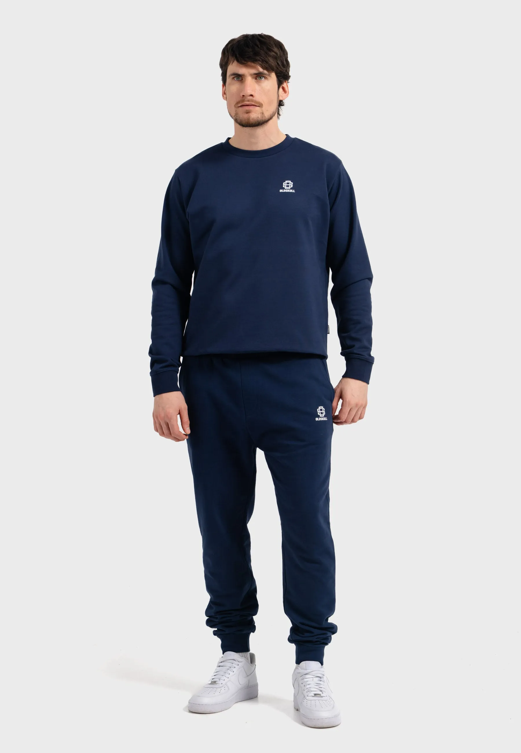 Oldskull Iconic Logo Sweatshirt Navy Blue