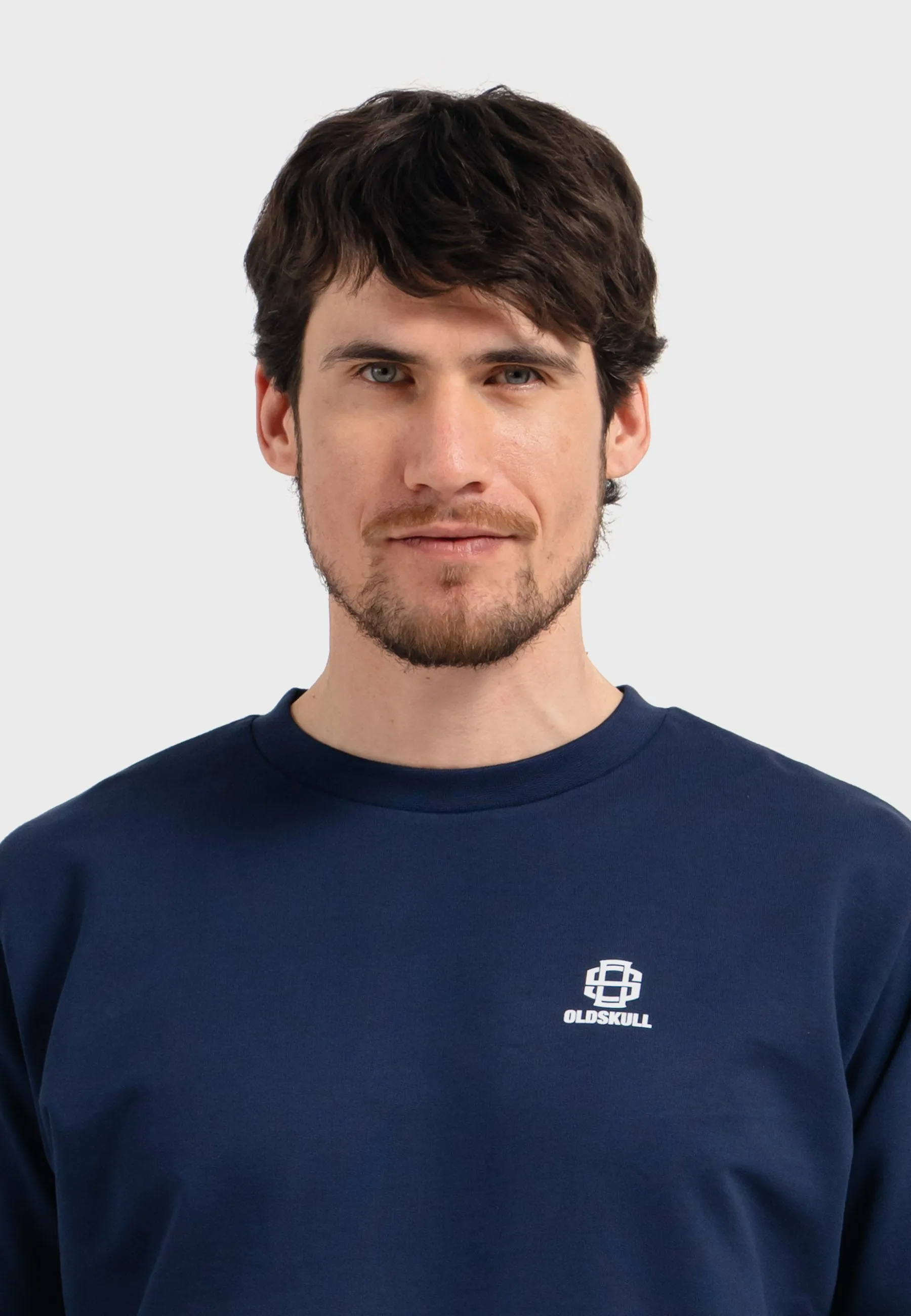 Oldskull Iconic Logo Sweatshirt Navy Blue