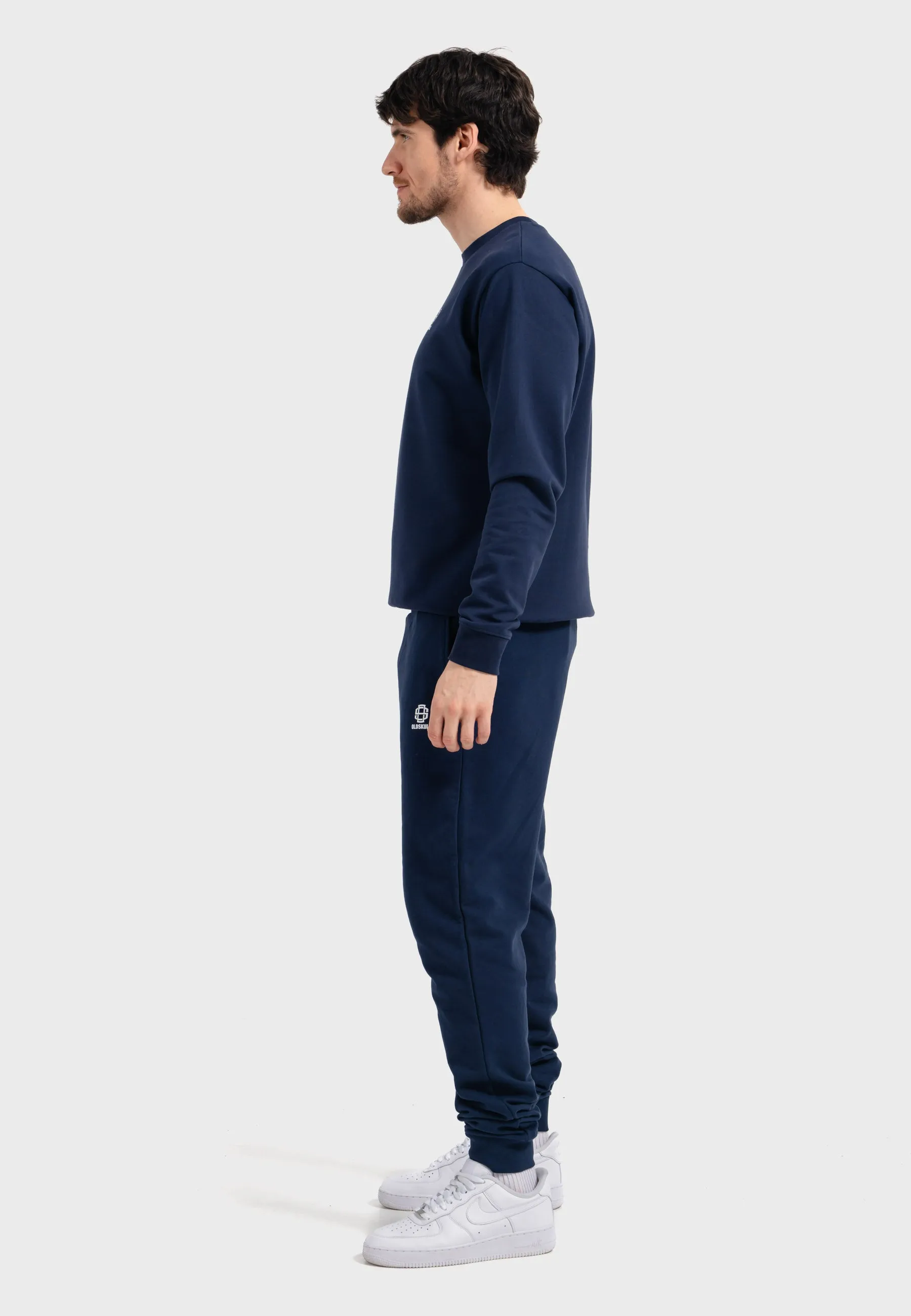 Oldskull Iconic Logo Sweatshirt Navy Blue