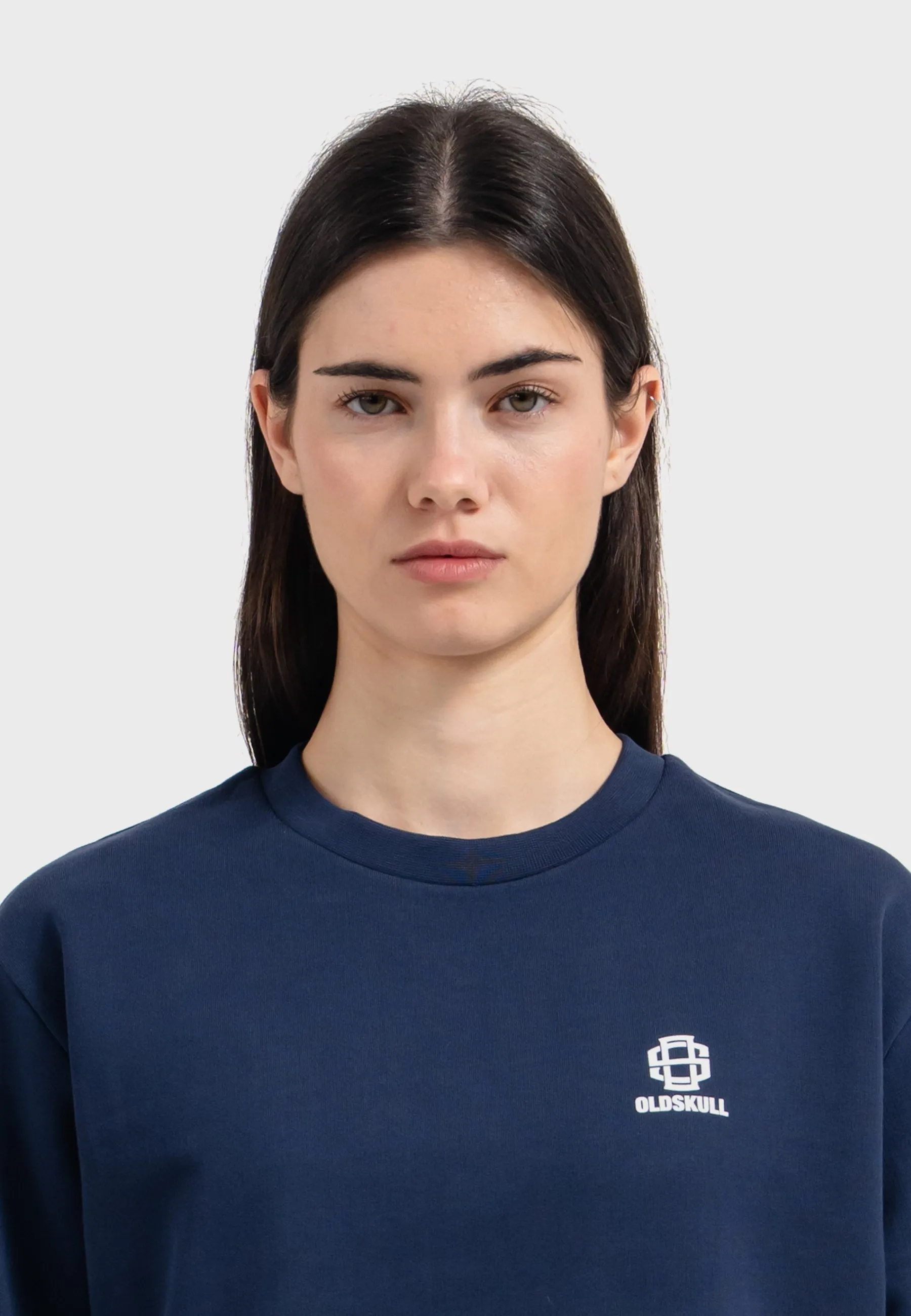 Oldskull Iconic Logo Sweatshirt Navy Blue