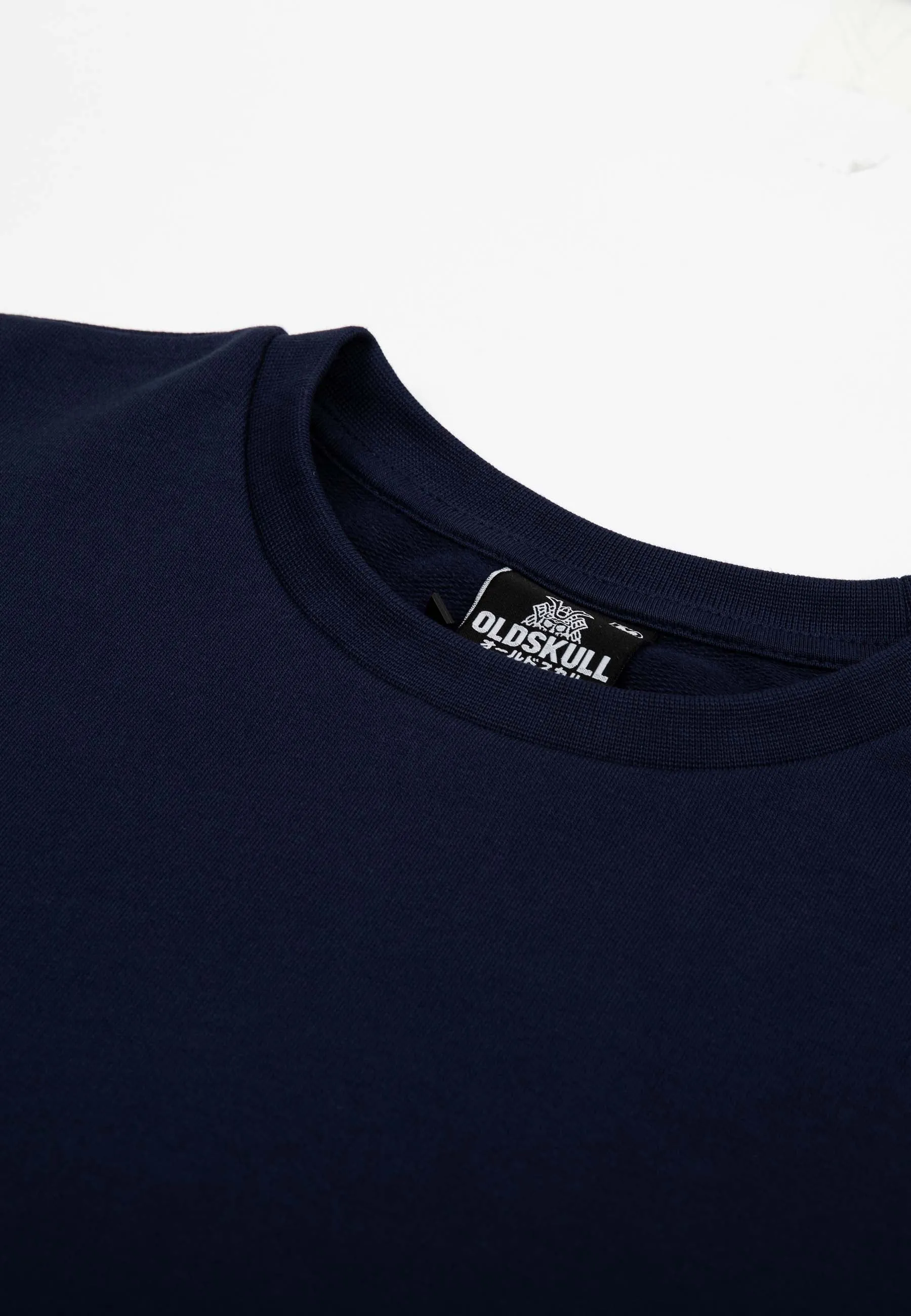Oldskull Iconic Logo Sweatshirt Navy Blue