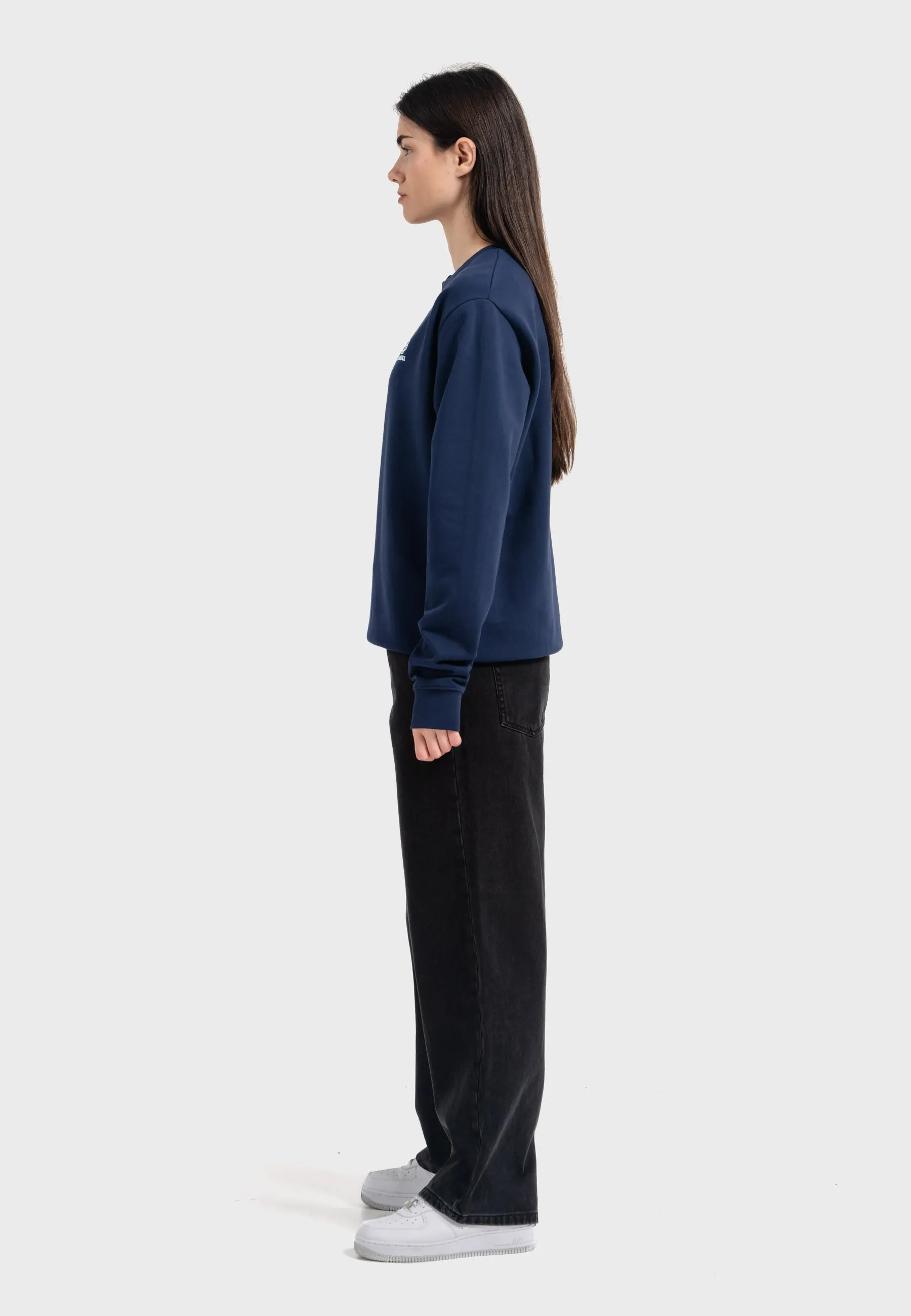 Oldskull Iconic Logo Sweatshirt Navy Blue