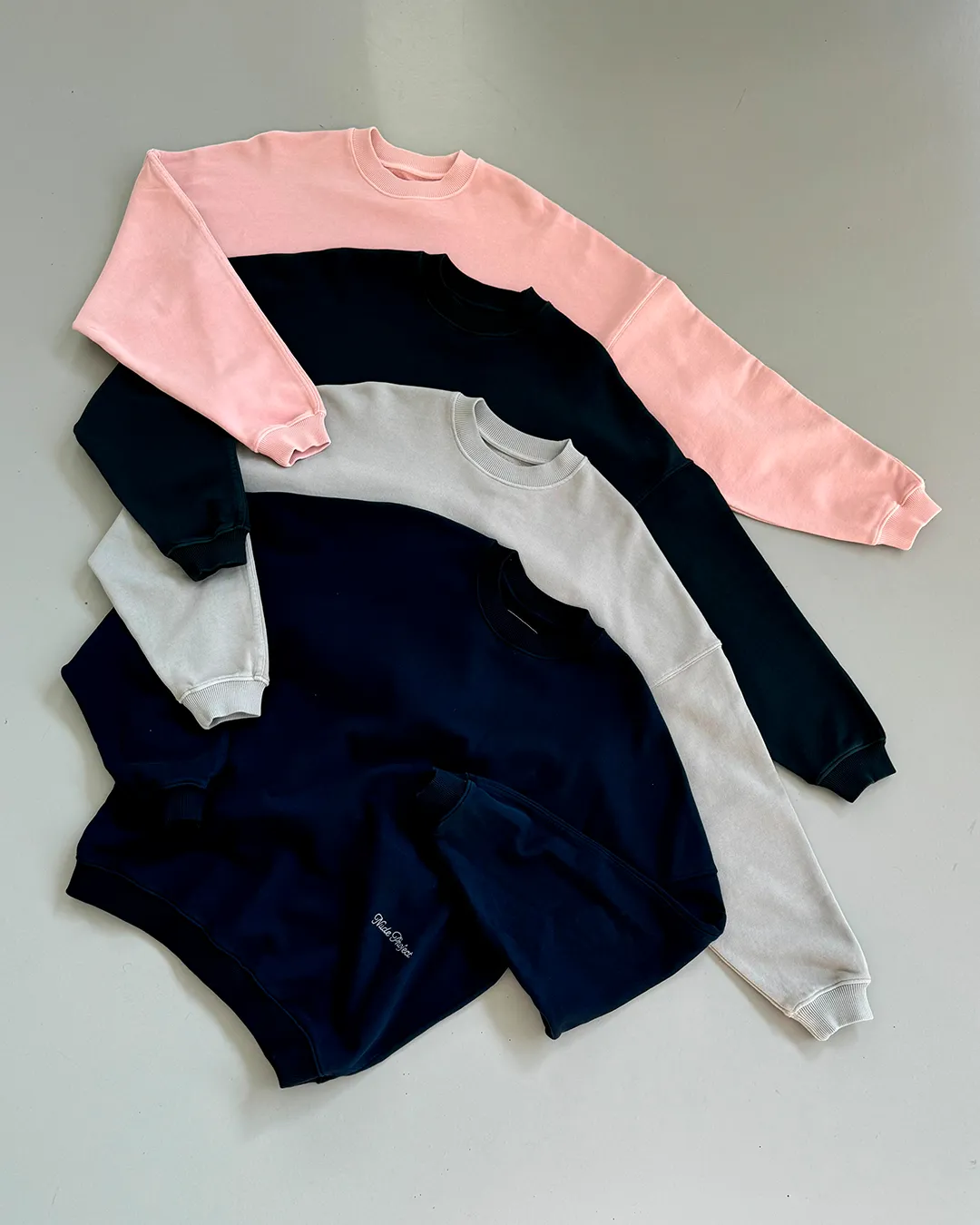 Navy Blue Perfect Fit Boxy Crewneck Sweatshirt