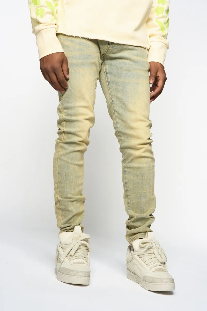 PHEELINGS SURVIVED SKINNY DENIM (MEDIUM BLUE/GREEN)