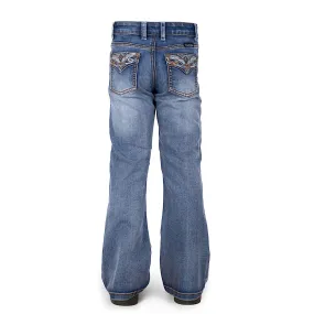 Pure Western Girl's Nina Boot Cut Jean-Moonshine