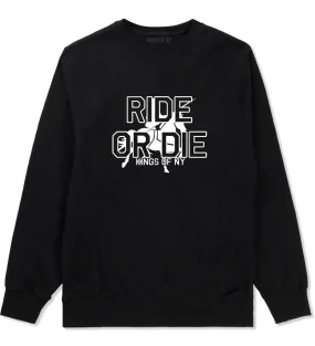 Ride Or Die Horse Riding Crewneck Sweatshirt