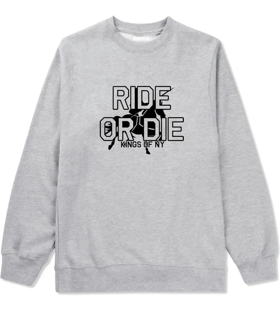 Ride Or Die Horse Riding Crewneck Sweatshirt