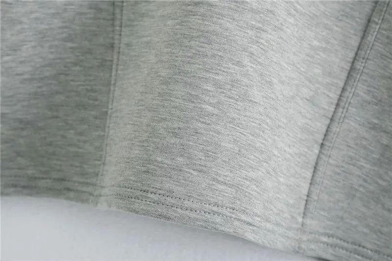 SEAM DETAILS LOOSE CROPPED SWEATSHIRT