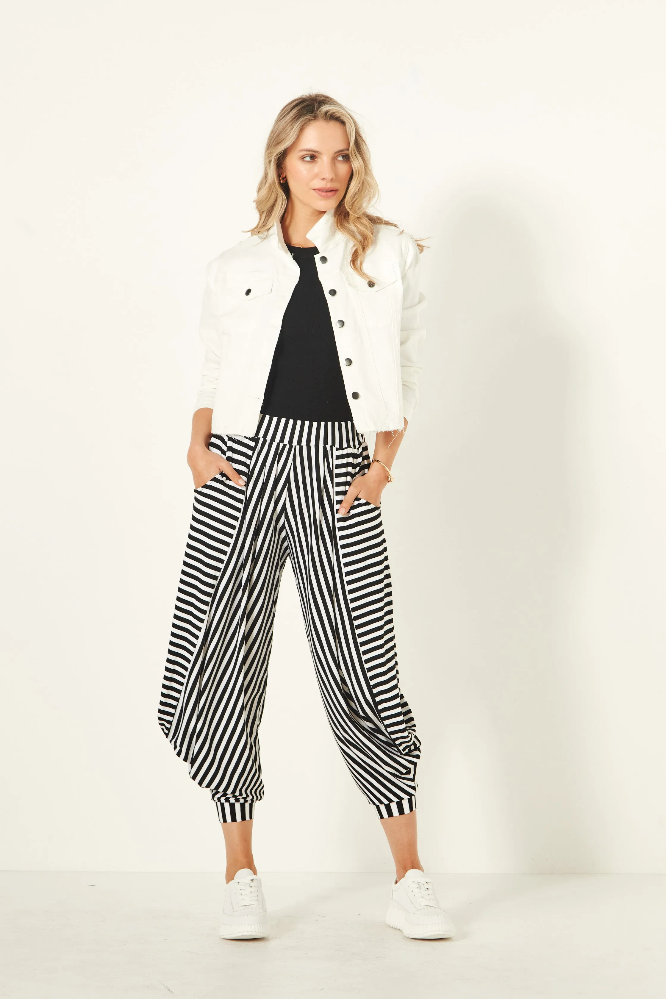 Selina Denim Jacket Off White