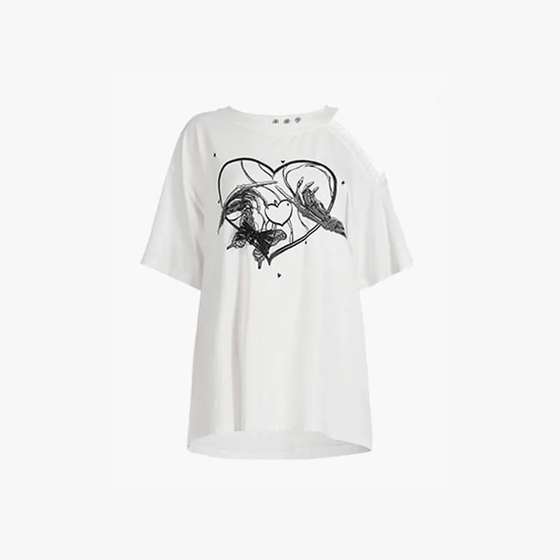 Skeleton Hands Touch Goth T-Shirt
