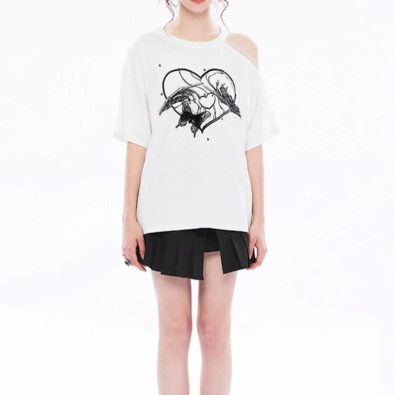 Skeleton Hands Touch Goth T-Shirt