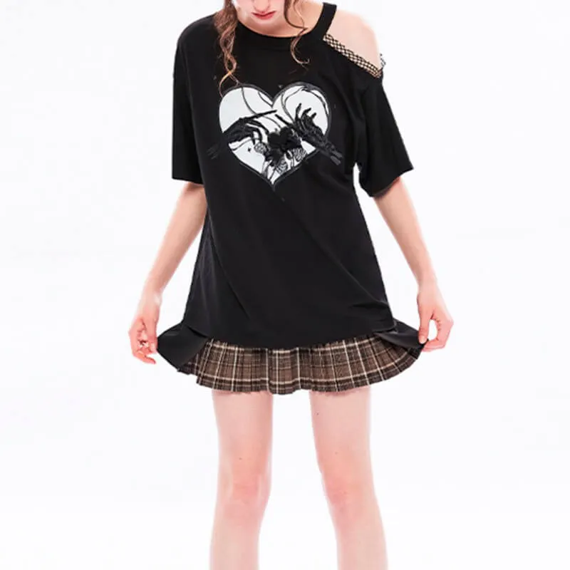 Skeleton Hands Touch Goth T-Shirt