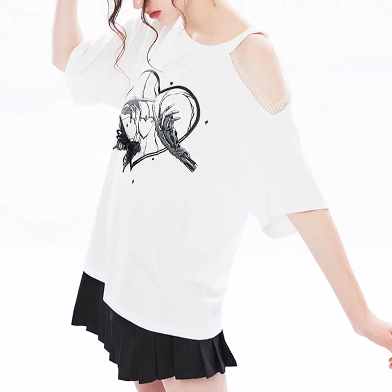 Skeleton Hands Touch Goth T-Shirt