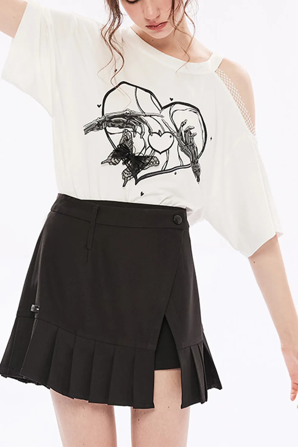 Skeleton Hands Touch Goth T-Shirt