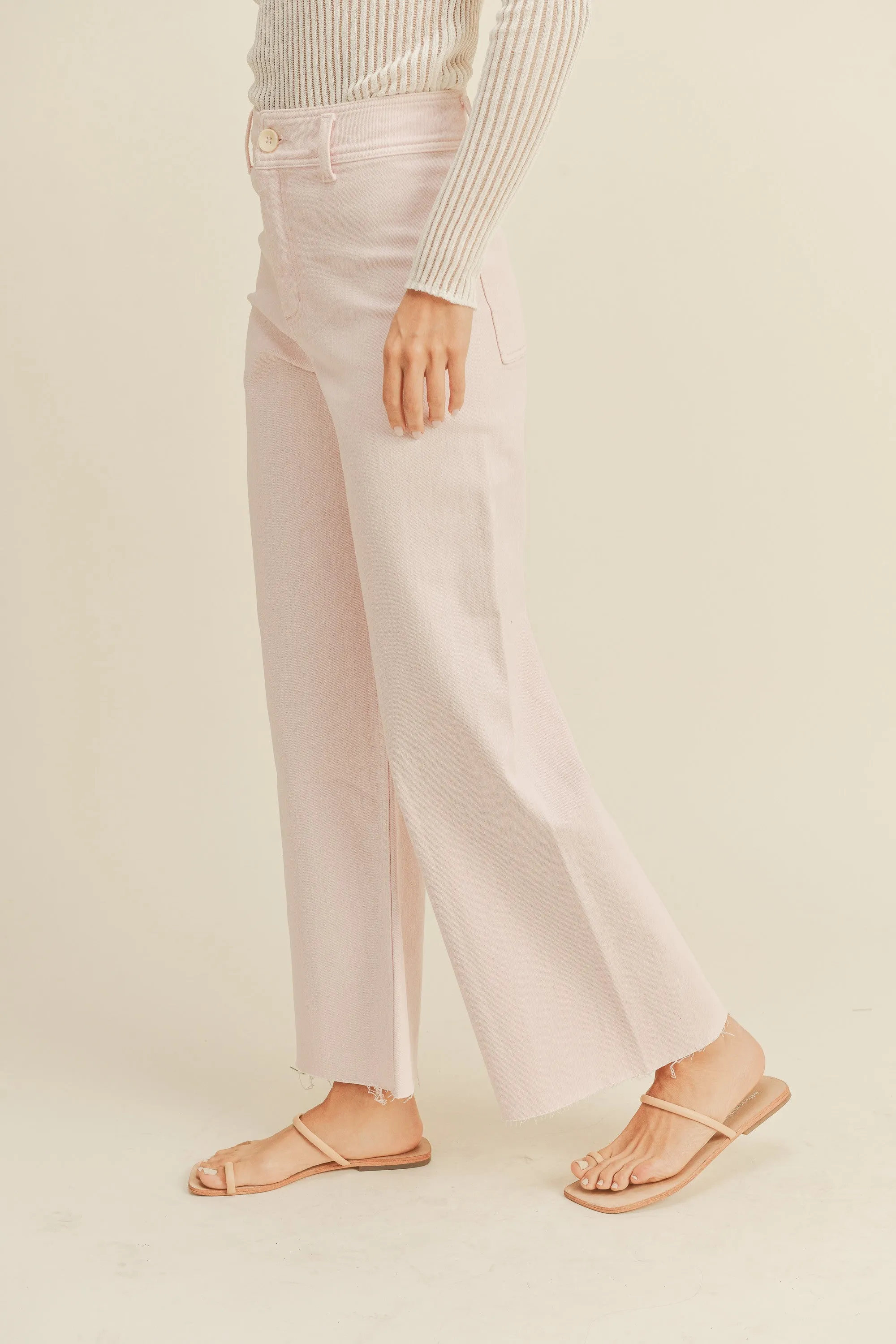 Straight Leg Denim Pants