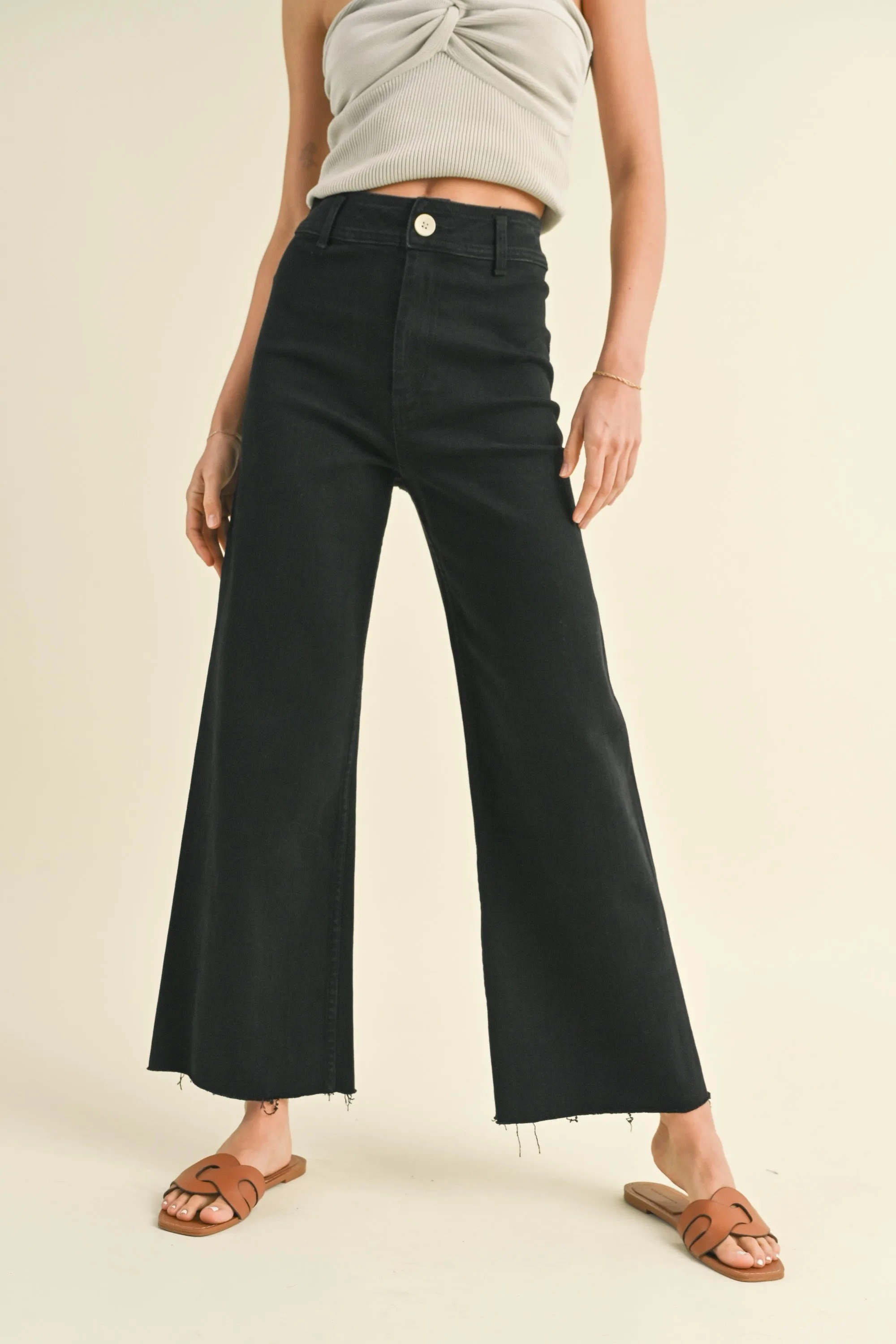 Straight Leg Denim Pants