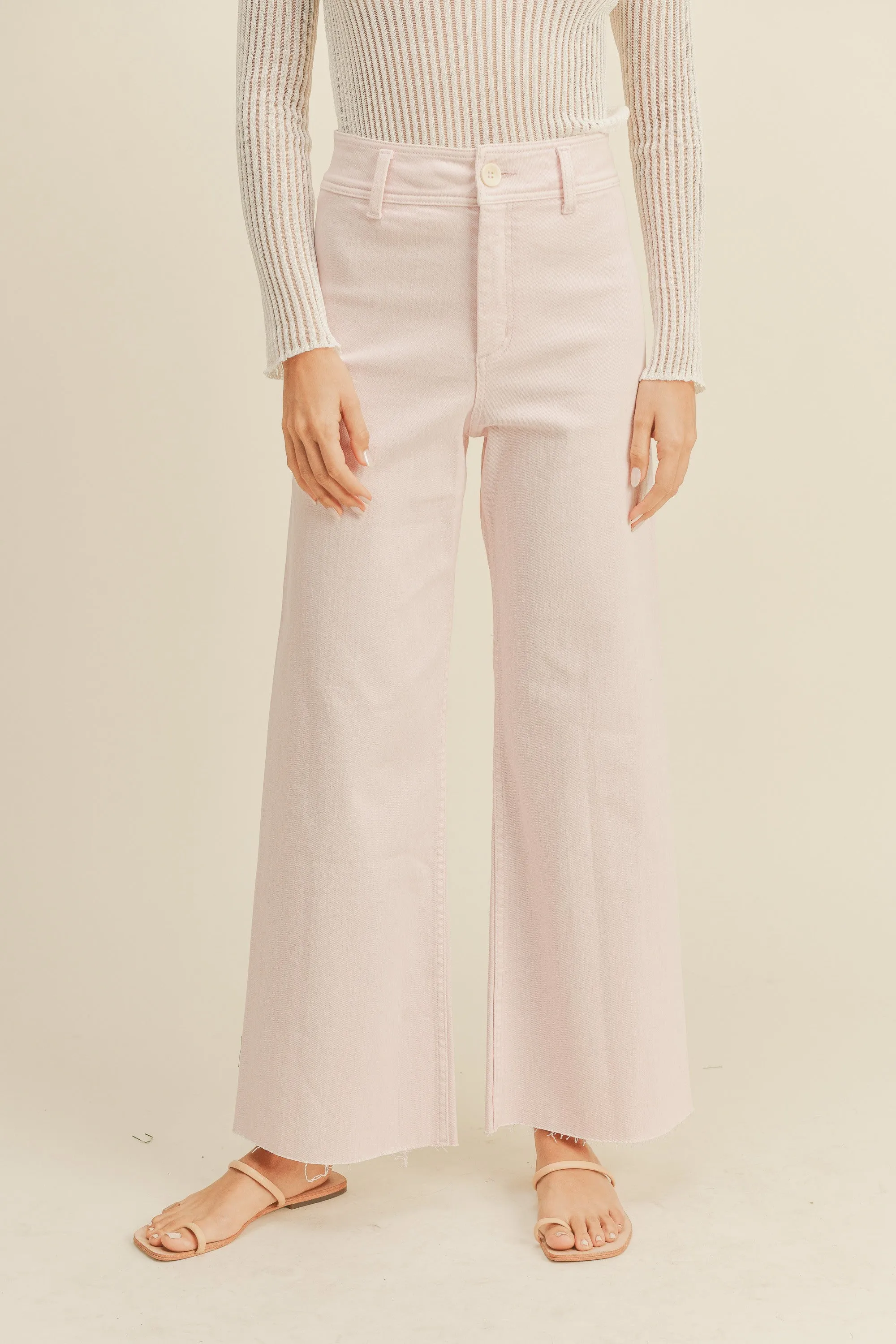 Straight Leg Denim Pants
