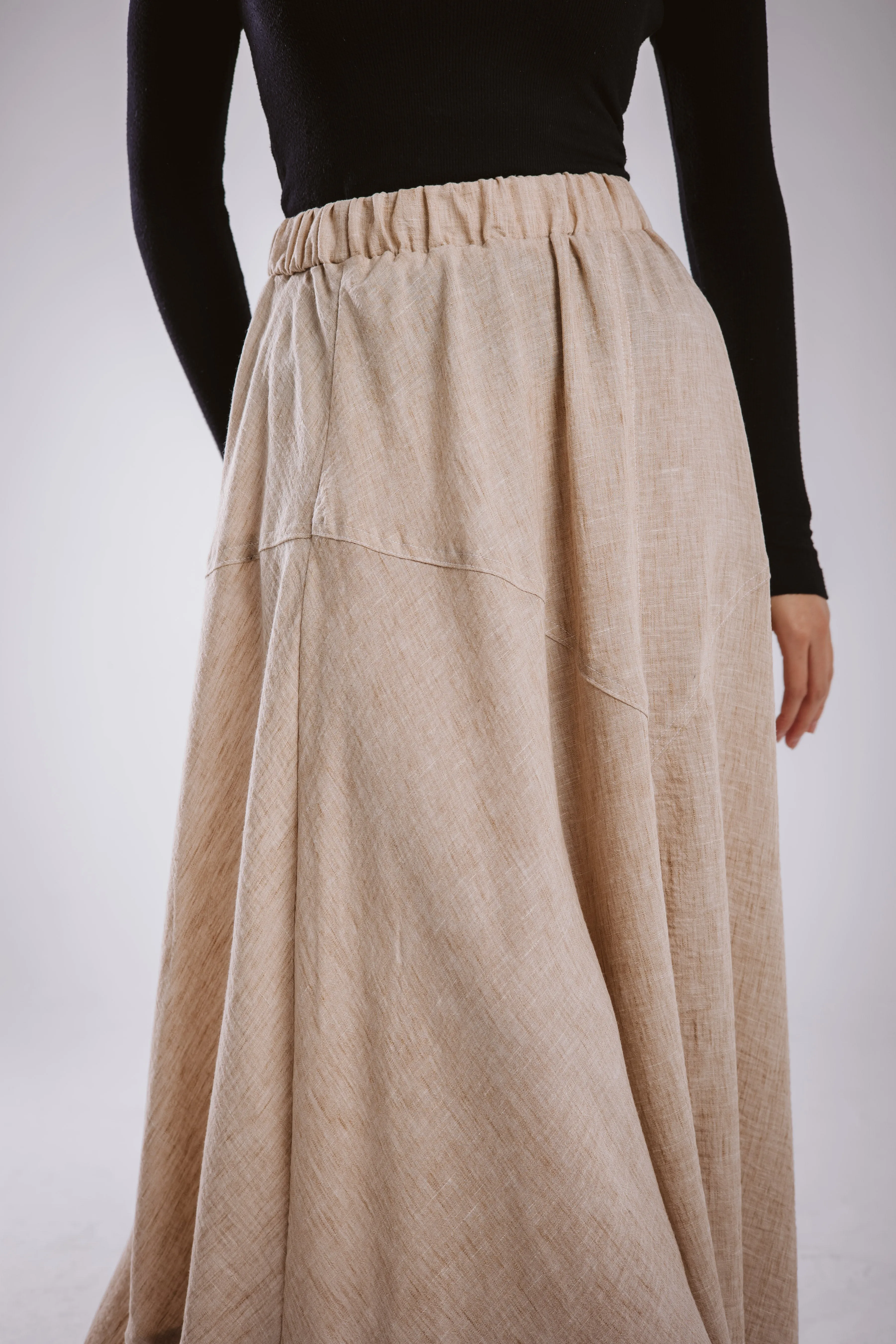 The Asymmetrical Linen Skirt