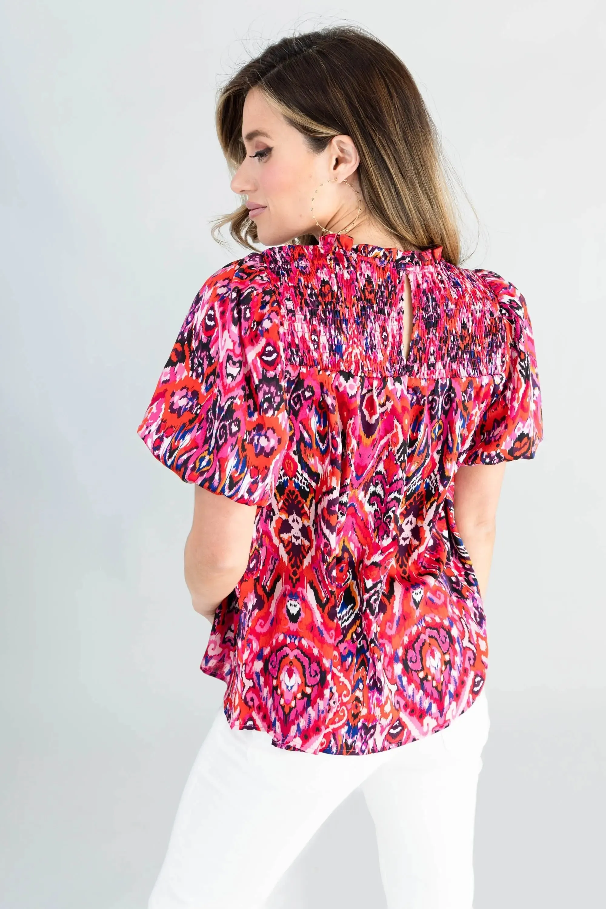 Want You To Know Puff Sleeves Top