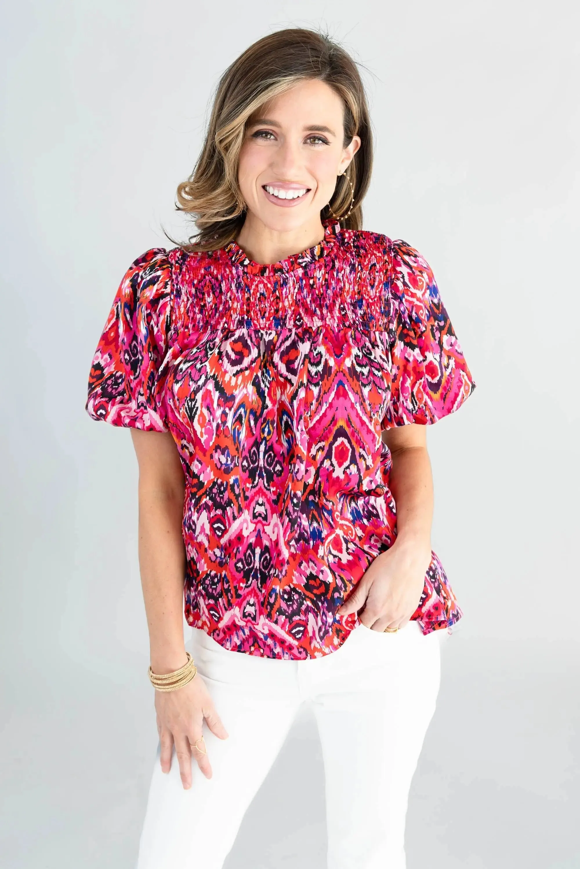 Want You To Know Puff Sleeves Top