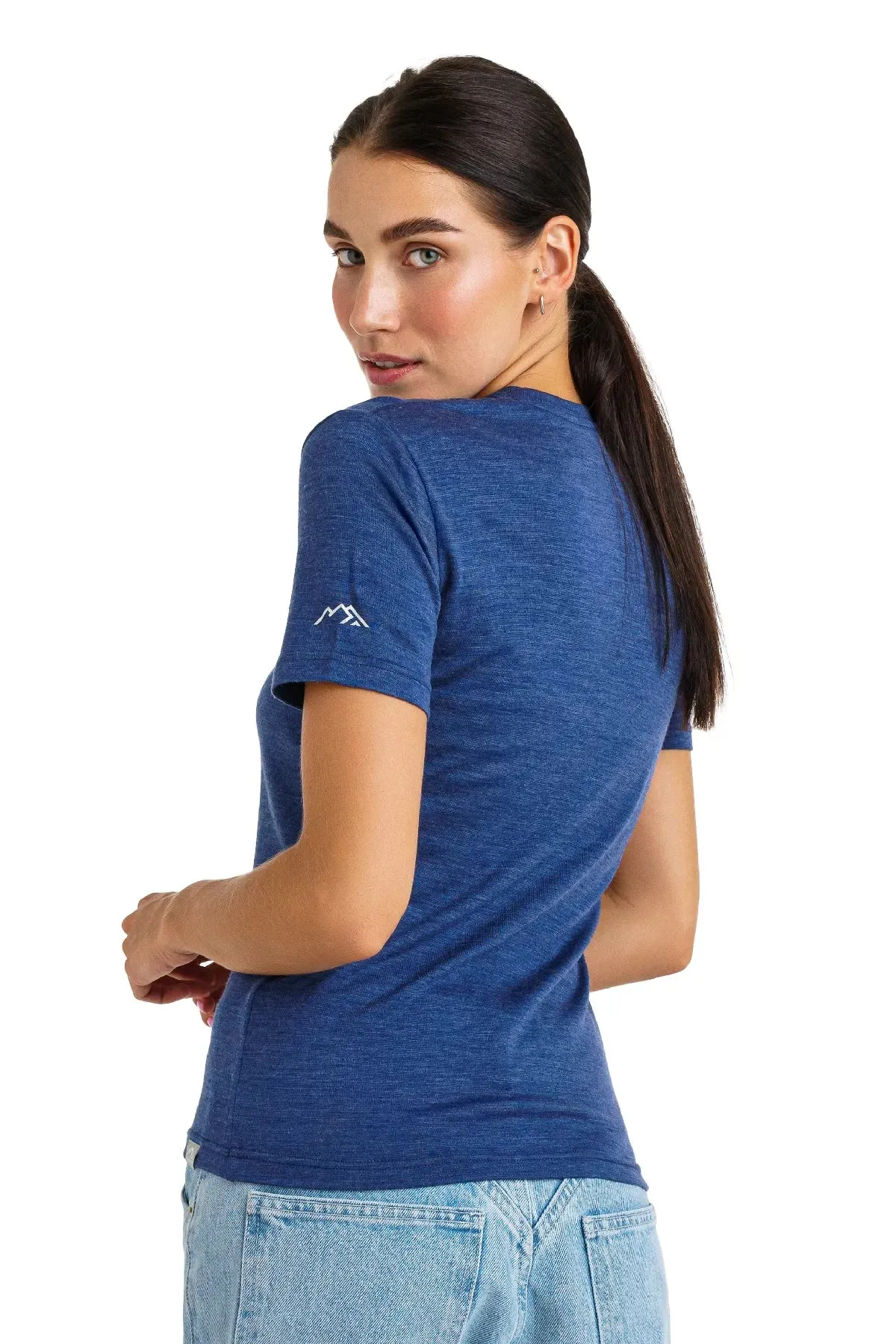 Women's Merino T-shirt 165 Windsor Blue | Crewneck ( socks)