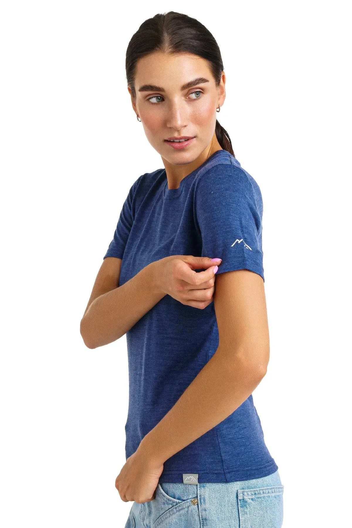 Women's Merino T-shirt 165 Windsor Blue | Crewneck ( socks)